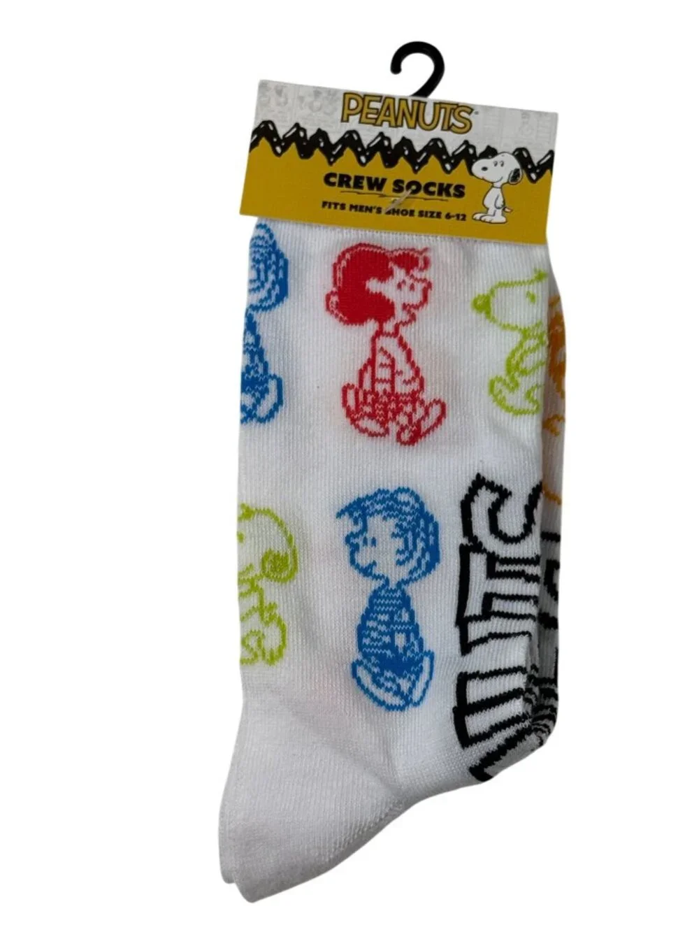 Peanuts Snoopy Crew Socks Character Print NWT